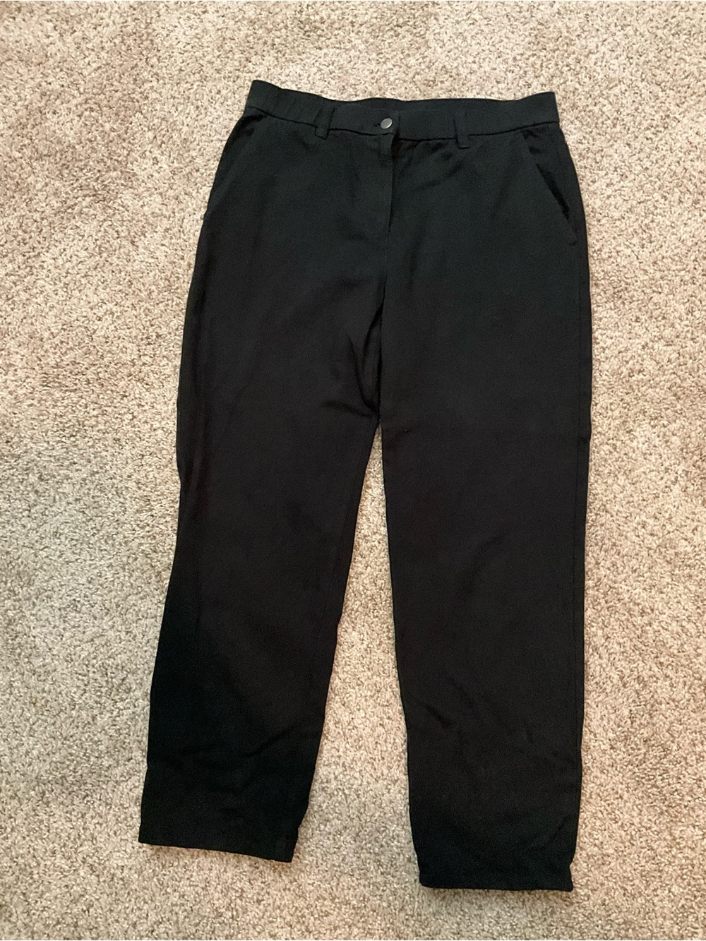 Eileen Fisher Organic Cotton Black Ankle pant